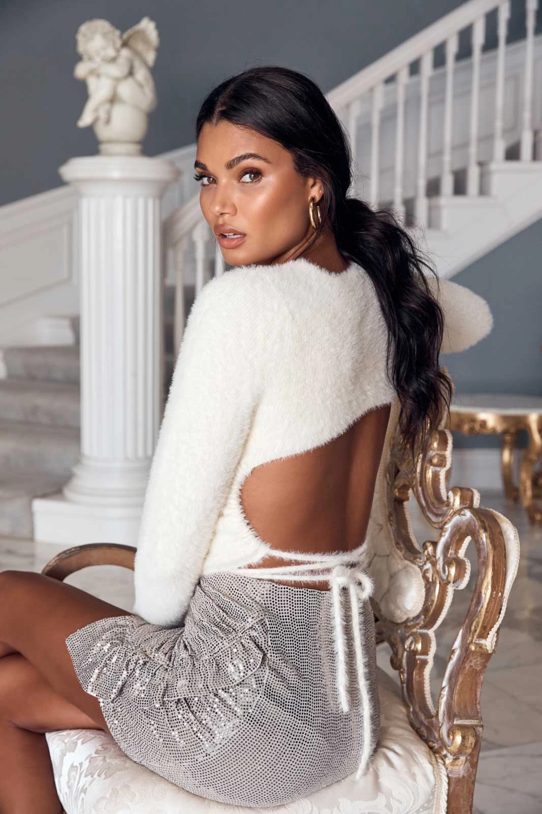 Layla Metallic Ruffle Mini Skirt 5 Layla Metallic Ruffle Mini Skirt - Image 5