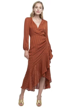 Side Cinched Mermaid Midi Dress -ASTR the Label Store ACDR100106C RUST 01 236704e6 187b 4765 b770 cbc3efd0403e scaled