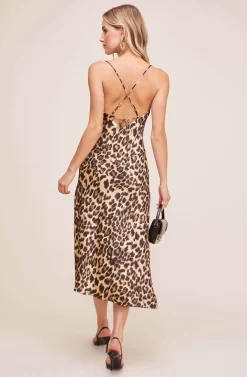 Gaia Animal Midi Dress 12 Gaia Animal Midi Dress -ASTR the Label Store ACDR100133B LEOPARD PRINT 6 scaled