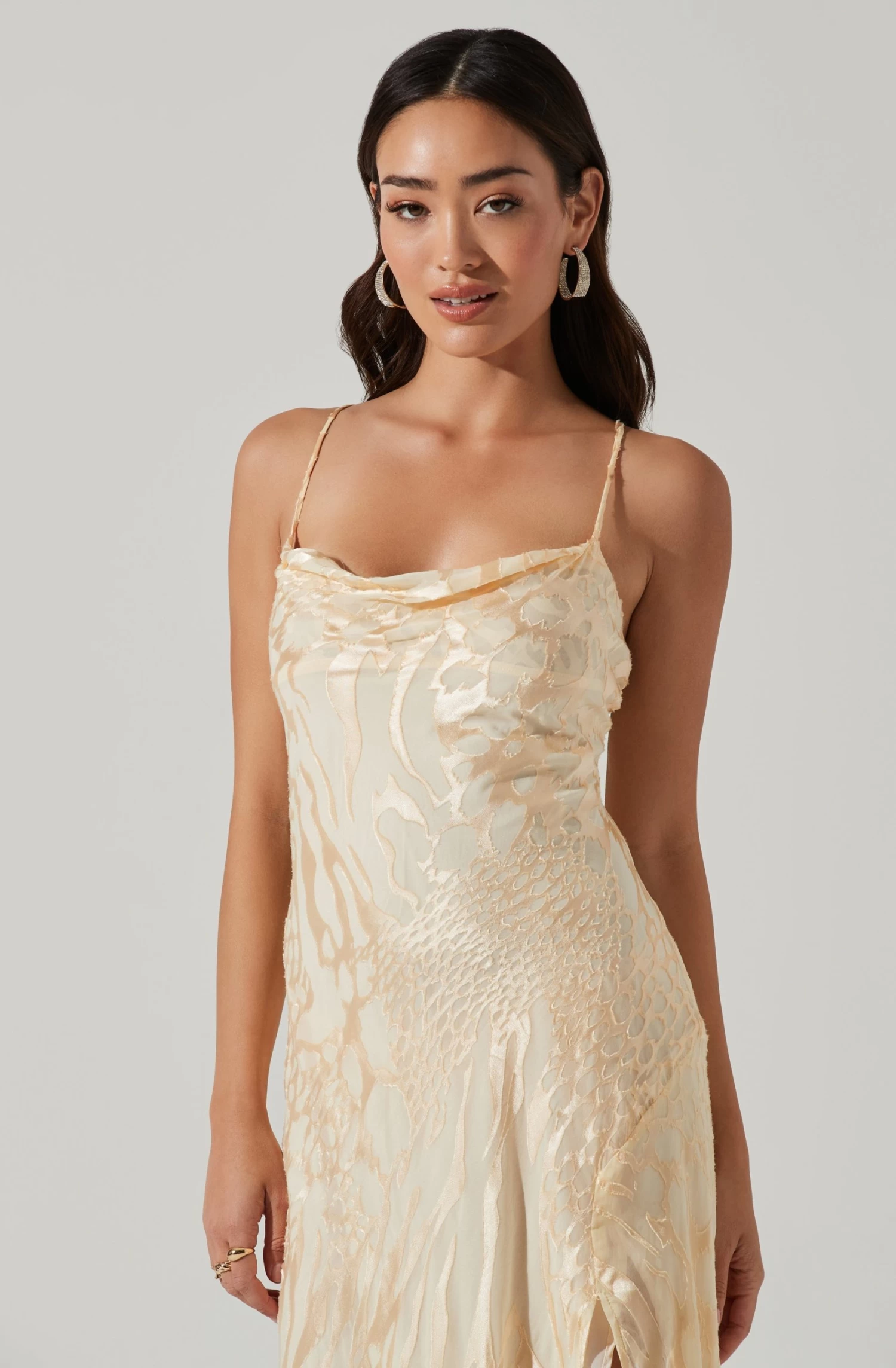 Gaia Burnout Floral Midi Dress 4 Gaia Burnout Floral Midi Dress - Image 4