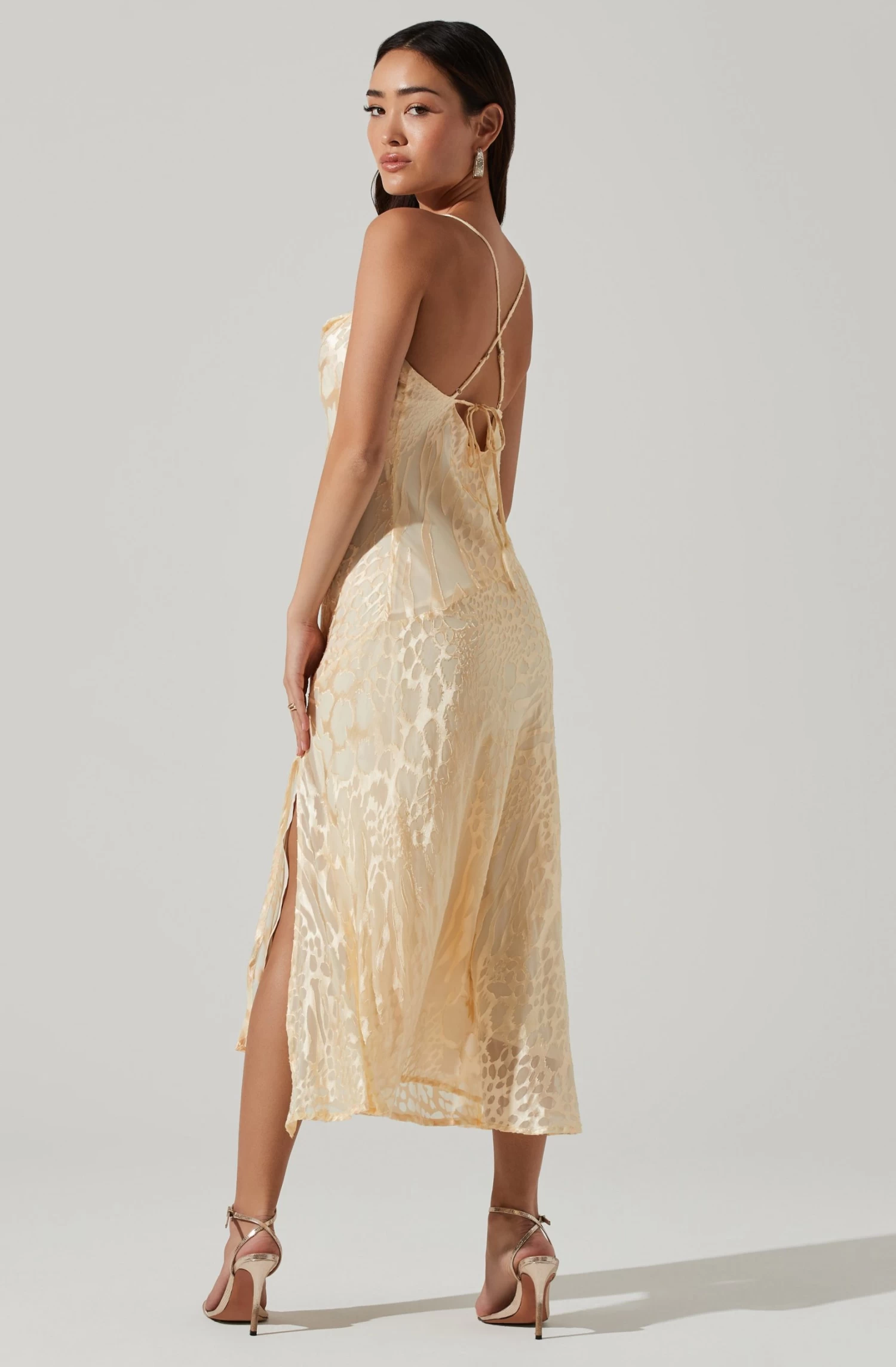 Gaia Burnout Floral Midi Dress 6 Gaia Burnout Floral Midi Dress - Image 6