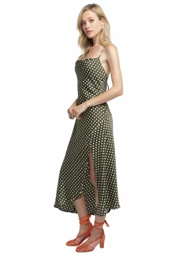 Cowl Strappy Dress -ASTR the Label Store ACDR100133 GREEN DOT 02 scaled