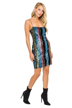 Cami Mini Dress -ASTR the Label Store ACDR100185 RAINBOW STRIPE 02 scaled