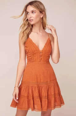 Pauline Crochet Trim Mini Dress 20 Pauline Crochet Trim Mini Dress -ASTR the Label Store ACDR100226 SPICE 3 scaled