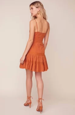 Pauline Crochet Trim Mini Dress 22 Pauline Crochet Trim Mini Dress -ASTR the Label Store ACDR100226 SPICE 4 scaled