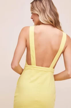 Andi Midi Dress -ASTR the Label Store ACDR100240 LEMON DROP YELLOW 10 scaled