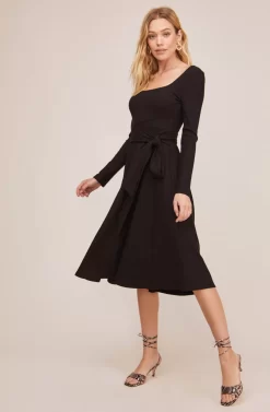 Sinclair Midi Dress -ASTR the Label Store ACDR100361 BLACK 1 scaled