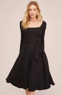 Sinclair Midi Dress -ASTR the Label Store ACDR100361 BLACK 3 scaled