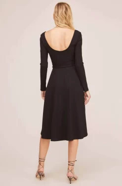 Sinclair Midi Dress -ASTR the Label Store ACDR100361 BLACK 4 scaled
