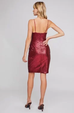 Yours Truly Metallic Mini Dress 7 Yours Truly Metallic Mini Dress -ASTR the Label Store ACDR100374 MARASCHINO RED 3 scaled