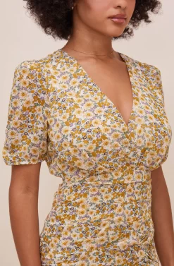 Lucky Me Floral Mini Dress -ASTR the Label Store ACDR100391 MUSTARDBLUEDAISYFLORAL 5 scaled