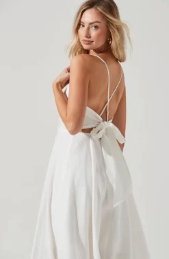 Ambrosia Midi Dress -ASTR the Label Store ACDR100490 WHITE 0402 scaled