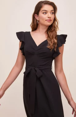 Euphoria Ruffle Sleeve Dress -ASTR the Label Store ACDR100531 BLACK 3 d83d7035 3d7f 47c4 99a1 d200e91b5dae scaled