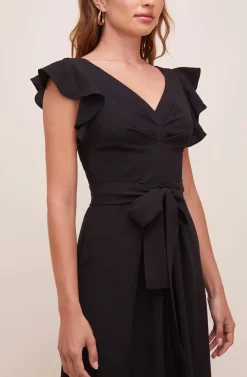 Euphoria Ruffle Sleeve Dress -ASTR the Label Store ACDR100531 BLACK 5 56760f85 1c54 4ecb b3ee 3e19acf90acf scaled