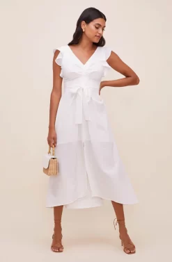 Euphoria Ruffle Sleeve Dress -ASTR the Label Store ACDR100531 OFFWHITE 1 scaled