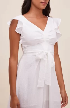 Euphoria Ruffle Sleeve Dress -ASTR the Label Store ACDR100531 OFFWHITE 5 scaled