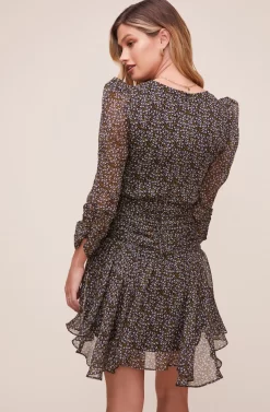 Savannah Floral Dress -ASTR the Label Store ACDR100698YC BLACK YELLOW MULTI FLORAL 4 scaled