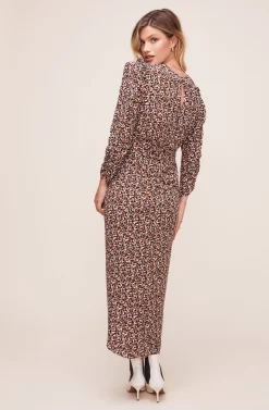 Maven Animal Print Dress -ASTR the Label Store ACDR100713R004 BROWN MULTI ANIMAL 4 scaled