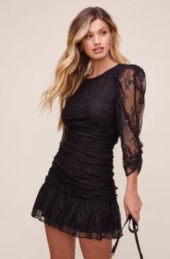 Rosalind Lace Mini Dress 9 Rosalind Lace Mini Dress -ASTR the Label Store ACDR100731L BLACK 2 scaled