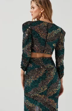 Jayla Sequin Cutout Dress -ASTR the Label Store ACDR100768 SEQUINSUNSET 0813 scaled