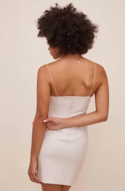 Leatherette Square Neck Mini Dress -ASTR the Label Store ACDR100845 SAND 8 scaled