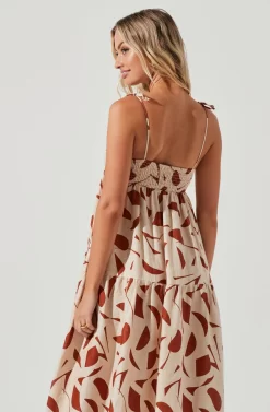 Marlene Square Neck Smocked Midi Dress -ASTR the Label Store ACDR101104 RUSTABSTRACT 4 e8b6d79e 2c10 4d5a ad50 8f78117b1a72 scaled