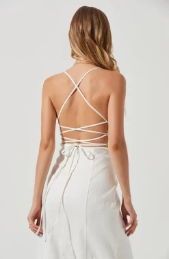 Brayden Strappy Back Midi Dress -ASTR the Label Store ACDR101175 WHITE 0915 098b6b85 0415 4d79 8c13 10ce97a5c8b2 scaled