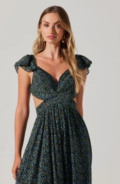 Primrose Floral Strappy Back Maxi Dress -ASTR the Label Store ACDR101176 BLACKBLUEDITSY 3 scaled