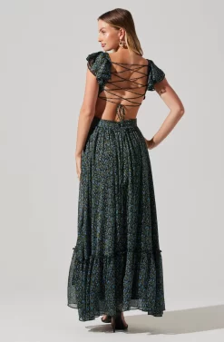 Primrose Floral Strappy Back Maxi Dress -ASTR the Label Store ACDR101176 BLACKBLUEDITSY 5 scaled