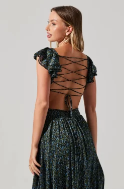 Primrose Floral Strappy Back Maxi Dress -ASTR the Label Store ACDR101176 BLACKBLUEDITSY 6 scaled