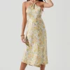 Sandrine Floral Halter Midi Dress