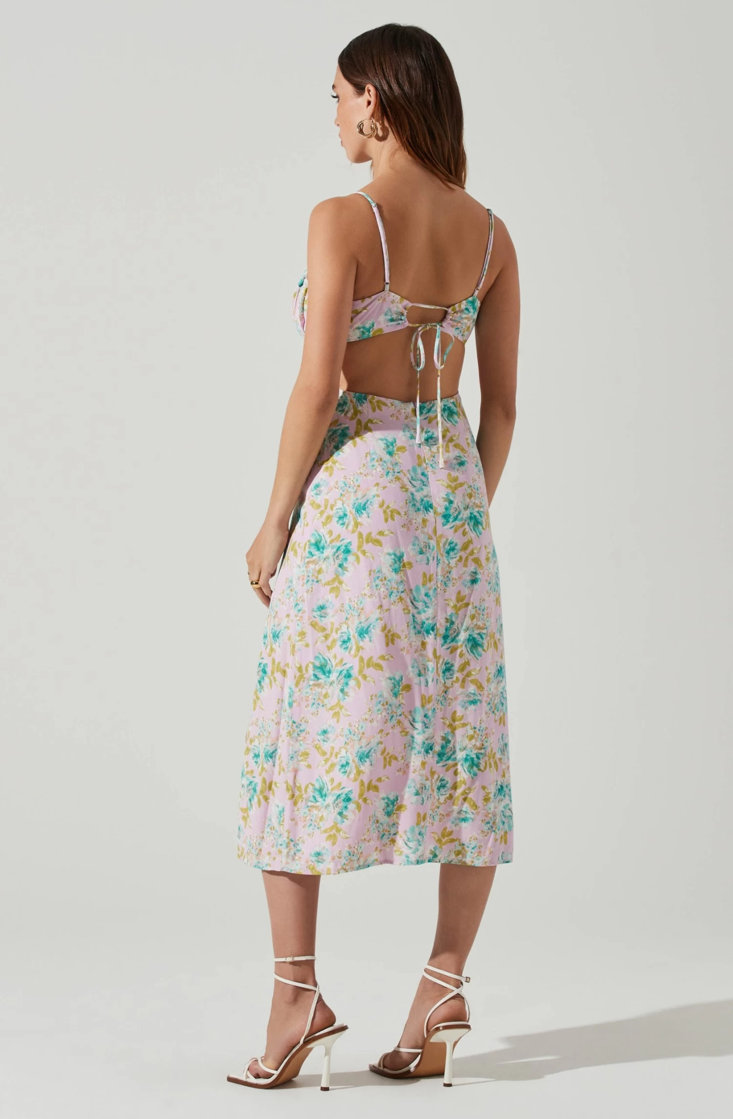Avalee Floral Cutout Midi Dress 4 Avalee Floral Cutout Midi Dress - Image 4