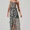 Palace Floral Cutout Ruffle Maxi Dress