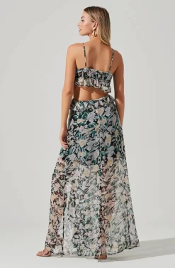 Palace Floral Cutout Ruffle Maxi Dress 17 Palace Floral Cutout Ruffle Maxi Dress -ASTR the Label Store ACDR101252 BLACKMULTIFLORAL 04281 scaled