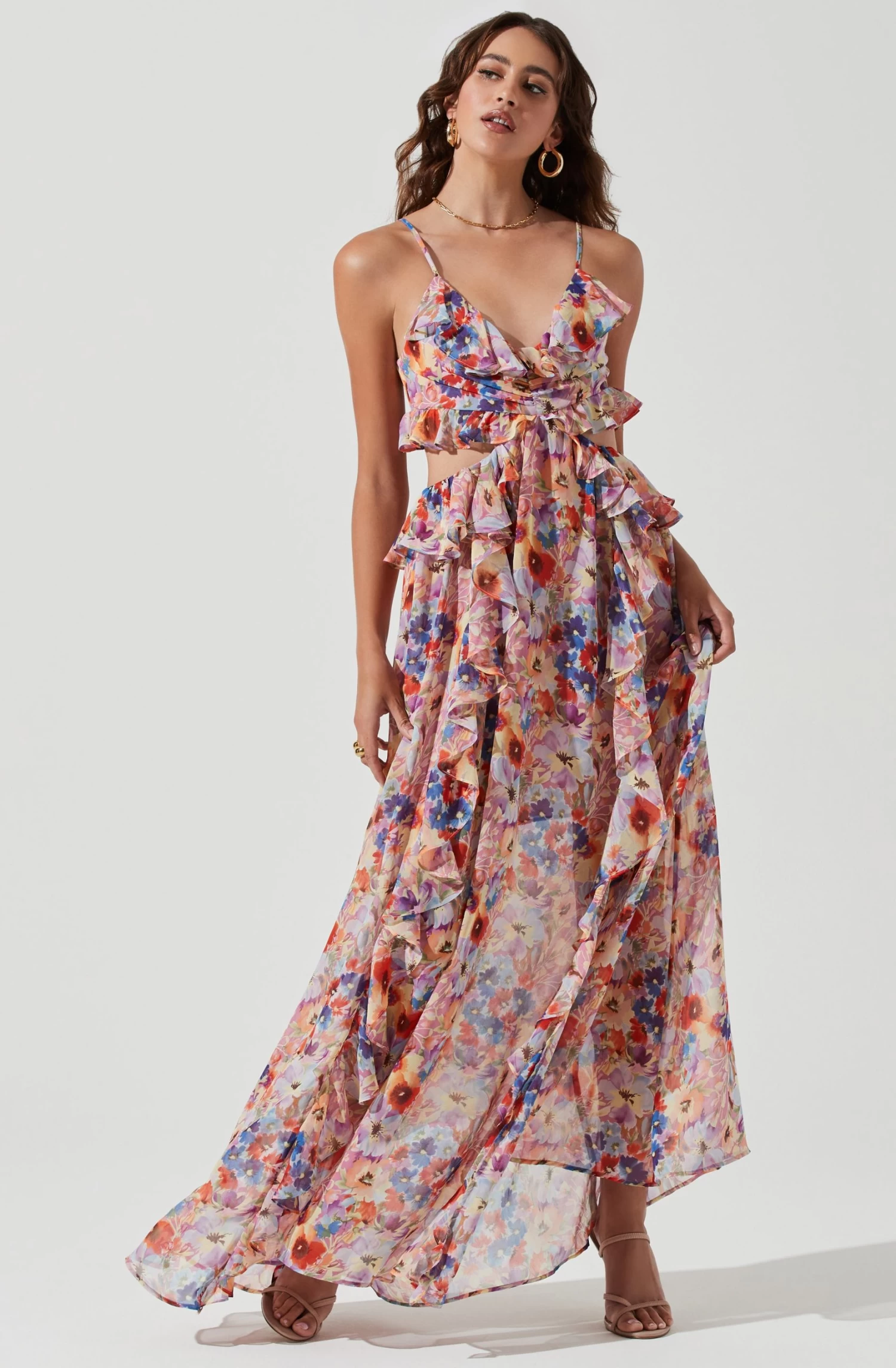 Palace Floral Cutout Maxi Dress 1 Palace Floral Cutout Maxi Dress