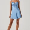 Ellison Satin Sweetheart Mini Dress