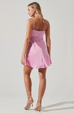 Ellison Satin Sweetheart Mini Dress -ASTR the Label Store ACDR101338 PINK 6 scaled