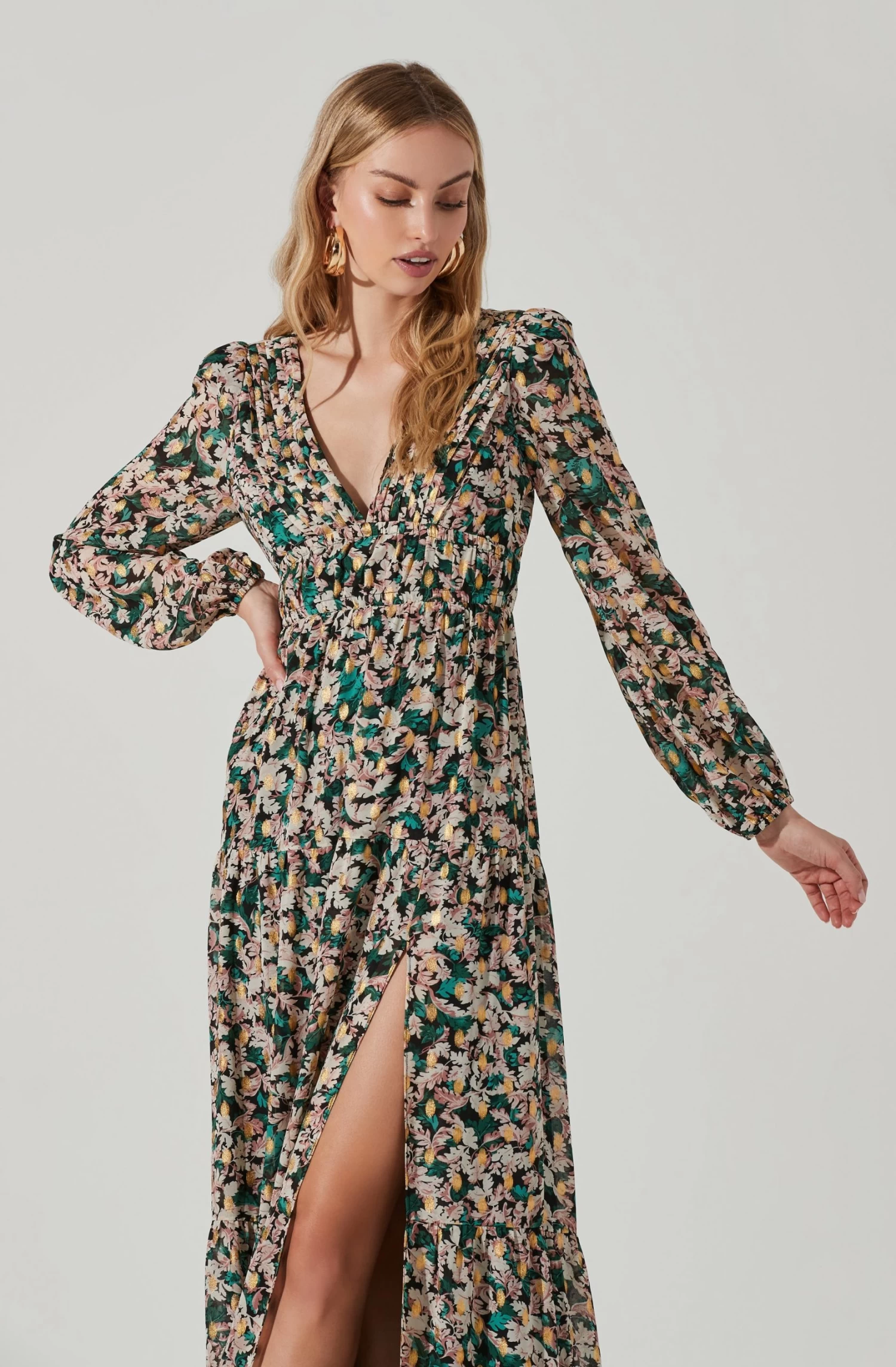 Francesca Floral Open Back Maxi Dress 3 Francesca Floral Open Back Maxi Dress - Image 3