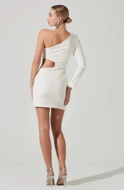 Lavinia Cutout One Shoulder Mini Dress 24 Lavinia Cutout One Shoulder Mini Dress -ASTR the Label Store ACDR101402 OFFWHITE 5 scaled