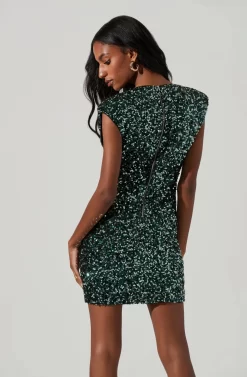 Melinda Sequin Mini Dress 11 Melinda Sequin Mini Dress -ASTR the Label Store ACDR101429 GREEN 5 scaled