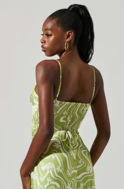 Mabel Retro Floral Bustier Midi Dress 8 Mabel Retro Floral Bustier Midi Dress -ASTR the Label Store ACDR101568 CELERYFLORAL 4 scaled