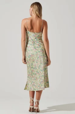 Florentina Floral Midi Dress 21 Florentina Floral Midi Dress -ASTR the Label Store ACDR101584 LIMEPINKFLORAL 6 scaled