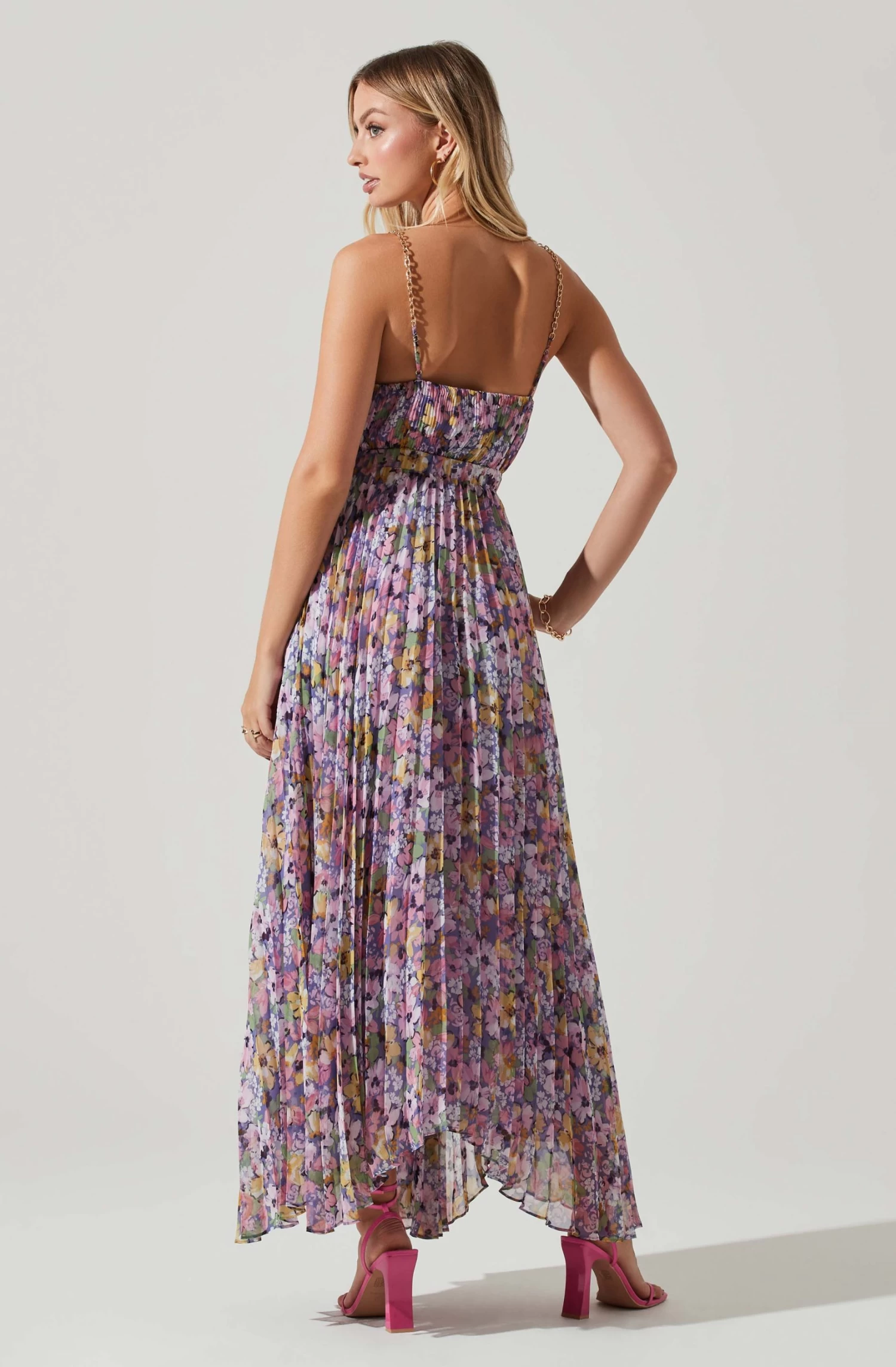 Loralee Pleated Floral Maxi Dress 10 Loralee Pleated Floral Maxi Dress - Image 10