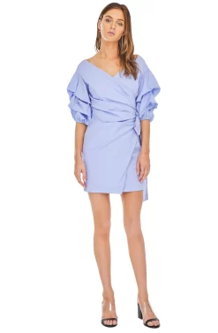 Shea Mini Dress -ASTR the Label Store ACDR95014 COTTON BLUE 01 scaled