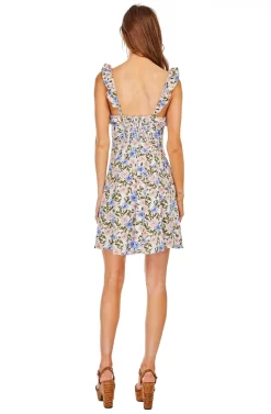 Hannah Dress -ASTR the Label Store ACDR95051 BLUE PINK FLORAL 03 scaled