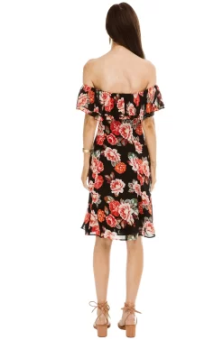 Cassidy Floral Dress -ASTR the Label Store ACDR95255 BLACK MULTI FLORAL 03 scaled