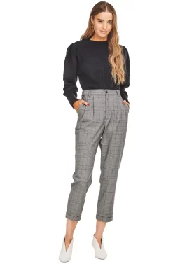ASTR the Label Store -ASTR the Label Store ACP6469 GREY PLAID 01 scaled