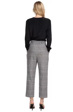 Tie Waist Trousers -ASTR the Label Store ACP6471 BLACK BROWN COMBO 03 scaled