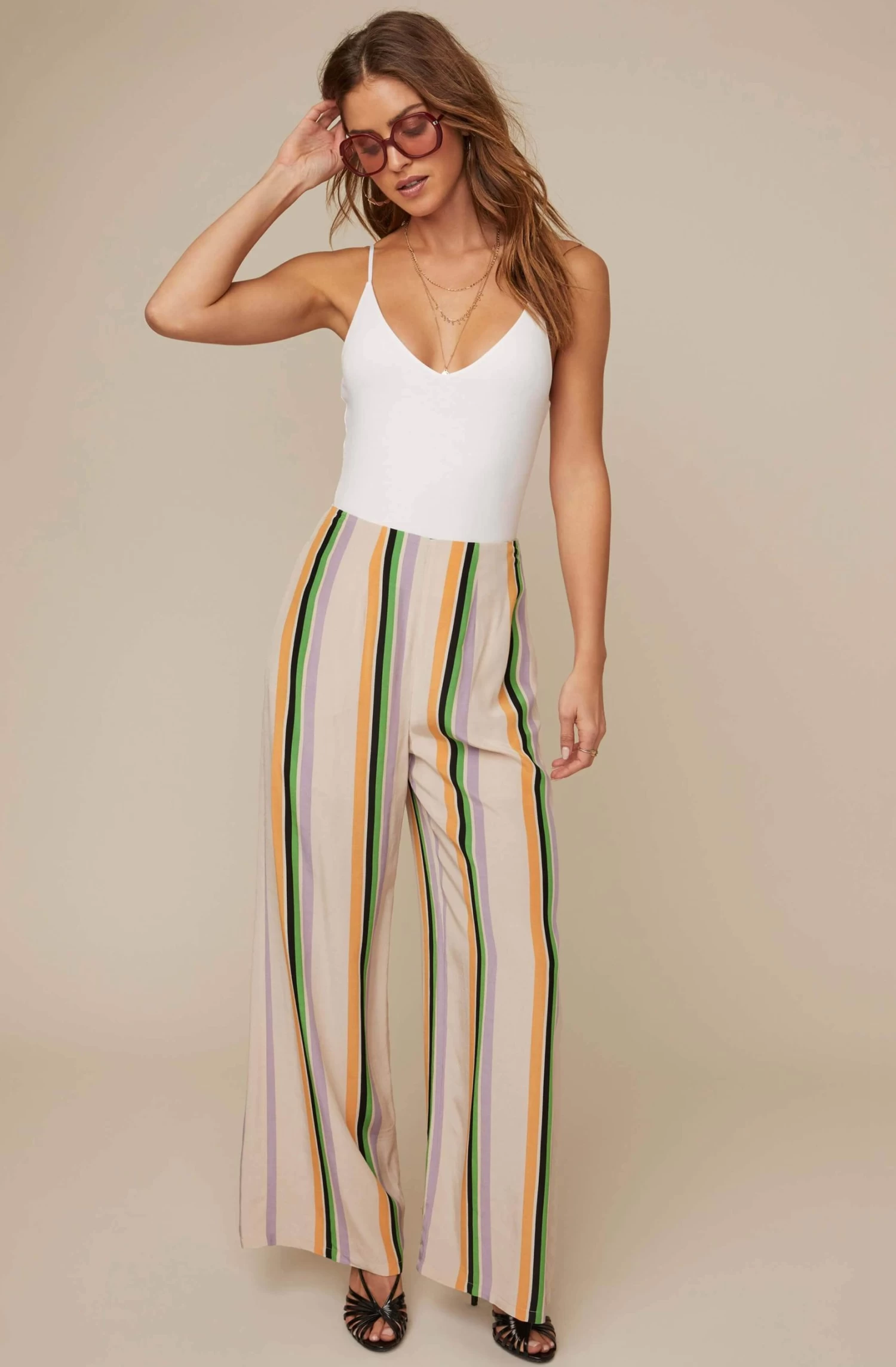 Burke Striped Wide Leg Pants 2 Burke Striped Wide Leg Pants - Image 2