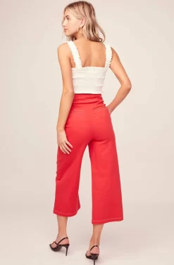Nixon Wide Leg Pants -ASTR the Label Store ACP7040 STRAWBERRY RED 3AA 223cdf82 9202 4719 89bb 2189ad4f220f scaled